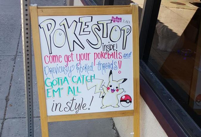 Pokemon Go Clothing Store Bulletin